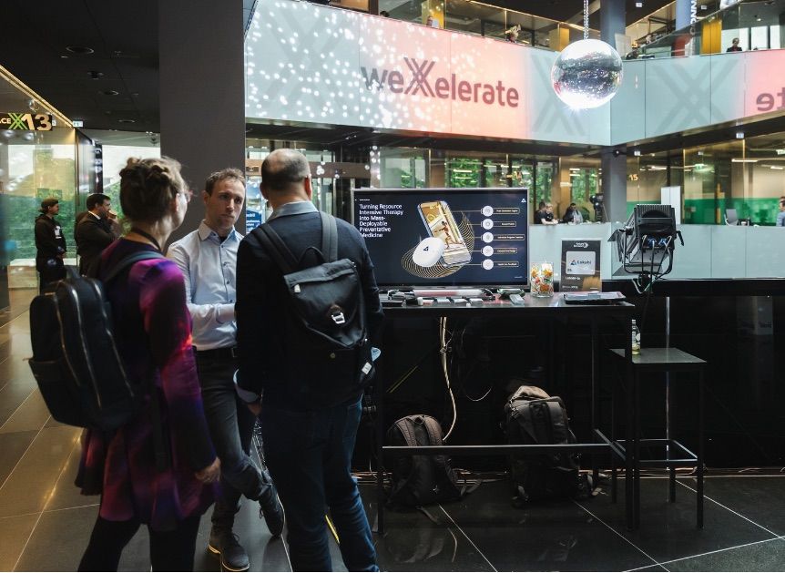 Startup booth at the Innovation Expo